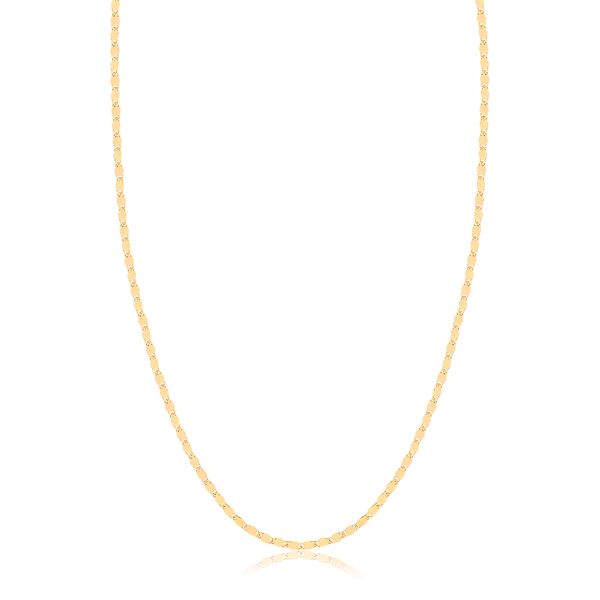 

Colar longo com bolinhas ligadas folheado em ouro 18k
