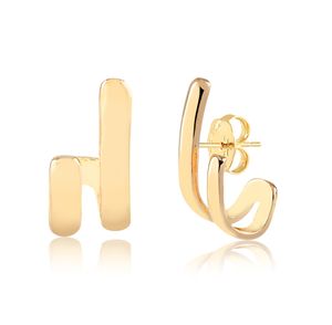 Brinco-Ear-Hook-Pequeno-com-Design-Duplo-folheado-em-ouro-18k-Francisca-Joias
